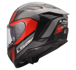 LS2 FF817 CHALLENGER II VIPER GREY RED XL