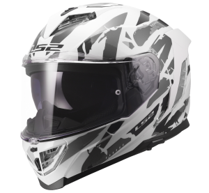 LS2 FF818 STORM III KAOS WHITE GREY S