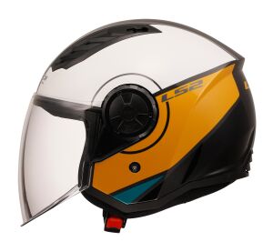 LS2 OF616 AIRFLOW II COVER WHITE BROWN-06 L