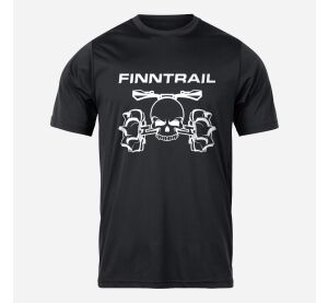 Finntrail T-shirt ATV skull Black XL