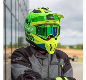 LS2 MX708 FAST II DUCK M.H-V GREEN H-V YELL.-06 XL