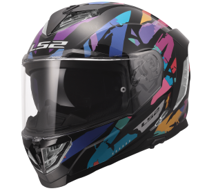LS2 FF818 STORM III KAOS BLACK PURPLE BLUE S