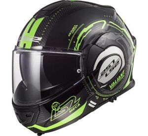 LS2 FF399 VALIANT NUCLEUS BLACK GLOW GREEN XS