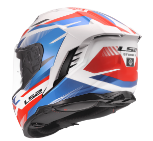 LS2 FF818 STORM III KOMAI WHITE BLUE RED S