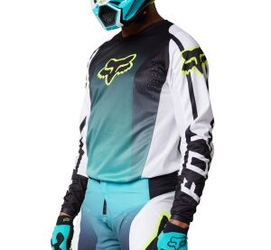 FOX 180 Leed Jersey  - S, Teal MX23