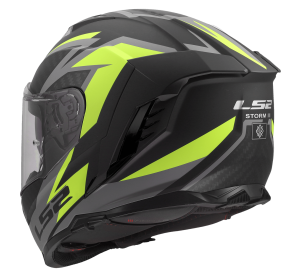 LS2 FF818 STORM III DYNAMO BLACK H-V YELLOW XS