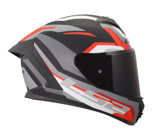 LS2 FF820 RAPID III HYPER BLACK RED XL