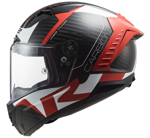 LS2 FF805 THUNDER C RACING1 GL.RED WHITE XXL