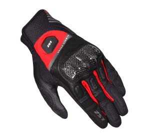 LS2 ATOM MAN GLOVES BLACK RED L