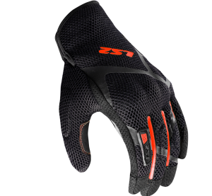 LS2 RAY II MAN GLOVES BLACK RED L