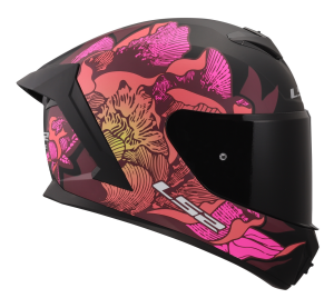 LS2 FF820 RAPID III POPPIES II BLACK PINK M