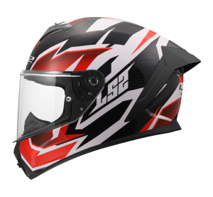 LS2 FF820 RAPID III XTREM WHITE BLACK RED M