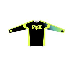 FOX 360 Streak Jersey - M, Black/Yellow MX24