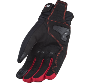 LS2 JET 2 MAN GLOVES BLACK RED M