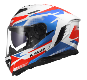 LS2 FF818 STORM III KOMAI WHITE BLUE RED M