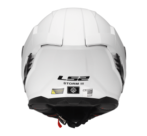 LS2 FF818 STORM III SOLID GLOSS WHITE XXL