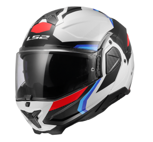 LS2 FF910 ADVANT II TRIPLE WHITE BLUE RED L