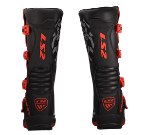 LS2 RAPTOR MAN BOOTS BLACK RED