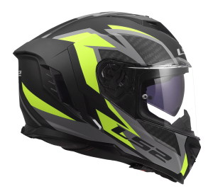 LS2 FF818 STORM III DYNAMO BLACK H-V YELLOW L