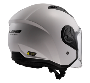LS2 OF616 AIRFLOW II SOLID GLOSS WHITE-06 S