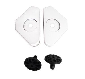 LS2 MX702 PLATE RATCHET SOLID WHITE+SCREWS