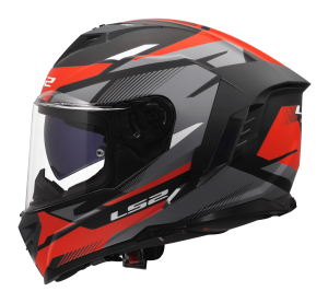 LS2 FF818 STORM III KOMAI BLACK RED XXL