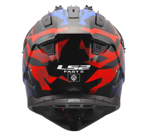 LS2 MX708 FAST II GROTESK WHITE BLUE RED-06 XL
