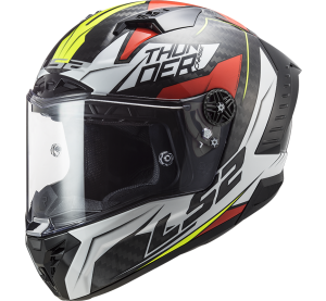 LS2 FF805 THUNDER C CHASE GLOSS WHITE RED