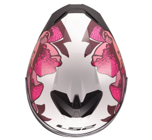 LS2 FF820 RAPID III POPPIES II WHITE PINK XXL
