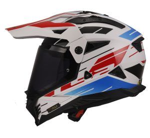 LS2 MX702 PIONEER II NAMIB WHITE BLUE RED-06 XS