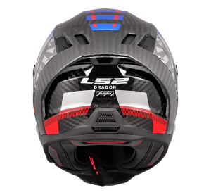 LS2 FF807 DRAGON TRAX BLUE RED XXL