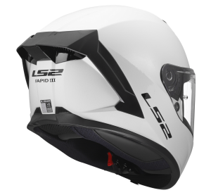 LS2 FF820 RAPID III SOLID GLOSS WHITE XL