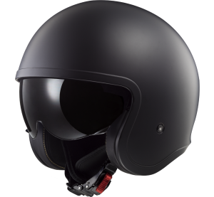LS2 OF599 SPITFIRE II SOLID MATT BLACK-06 XS