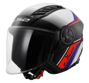 LS2 OF616 AIRFLOW II RUSH WHITE BLUE RED-06 3XL