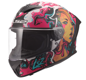 LS2 FF820 RAPID III CYBERG PURPLE CYAN XXS