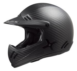 LS2 MX471 XTRA SINGLE MONO MATT CARBON S