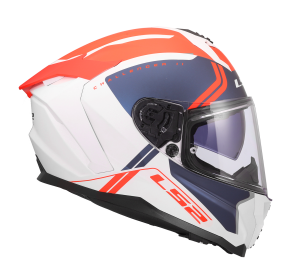 LS2 FF817 CHALLENGER II TITAN WHITE BLUE RED XS