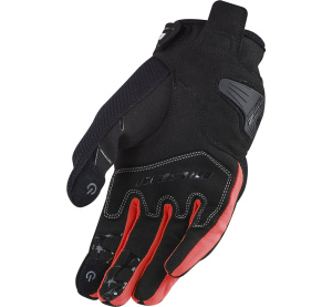 LS2 DART 2 MAN GLOVES BLACK RED