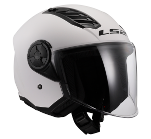 LS2 OF616 AIRFLOW II SOLID GLOSS WHITE-06 L