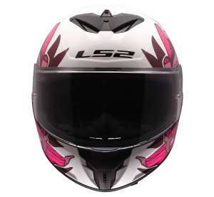 LS2 FF820 RAPID III POPPIES II WHITE PINK XS