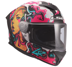 LS2 FF820 RAPID III CYBERG PURPLE CYAN XXS