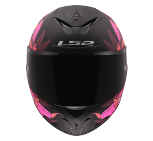 LS2 FF820 RAPID III POPPIES II BLACK PINK XXS