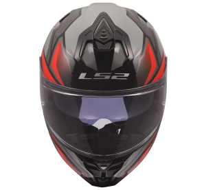 LS2 FF817 CHALLENGER II VIPER GREY RED M