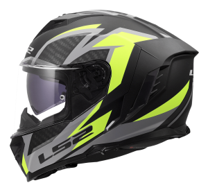 LS2 FF818 STORM III DYNAMO BLACK H-V YELLOW XXS