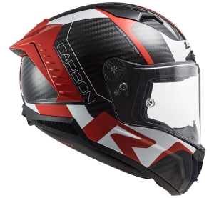 LS2 FF805 THUNDER C RACING1 GL.RED WHITE XL
