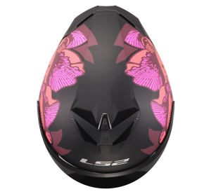 LS2 FF820 RAPID III POPPIES II BLACK PINK XXS