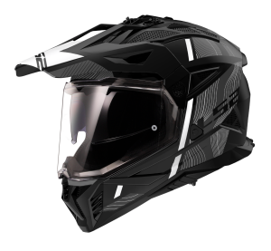 LS2 MX702 PIONEER II HILL MATT BLACK WHITE-06 L