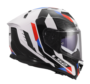LS2 FF818 STORM III SPORTY WHITE BLUE RED M