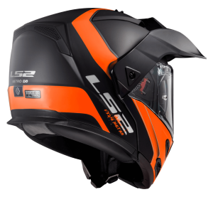 LS2 FF324 METRO RAPID MATT BLACK ORANGE P/J XS