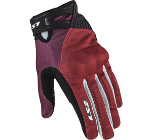 LS2 DART 2 LADY GLOVES BLACK RED GREY M